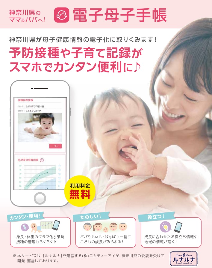 広がる電子母子手帳~健康情報を管理するアプリとも連携（神奈川県）